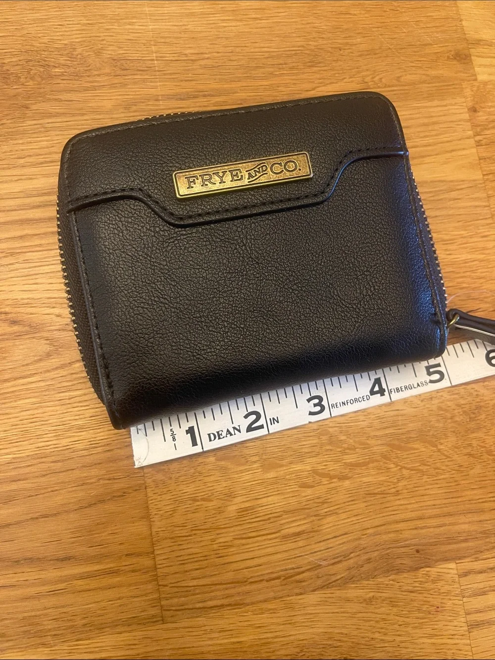Black Frye and Co Zip Wallet